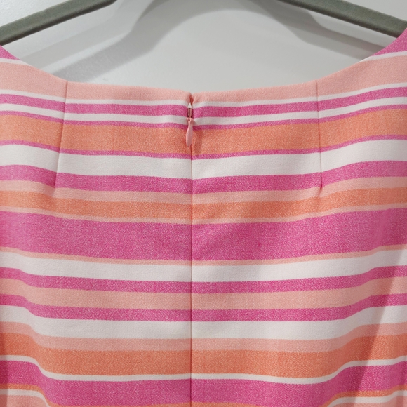 Pink Sheath Midi Dress with Bateau Neckline - Picture 10 of 16